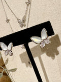 Butterfly Kisses Earring (White Gold)
